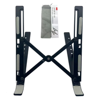 Support détachable en aluminium pour ordinateur portable de 10 à 15.6 pouces, compatible avec le matériel métallique de bureau d'ordinateur