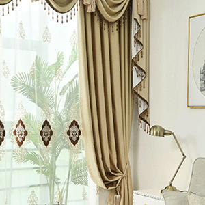 Rắn màu be vải Ins phong cách dù để che nắng Rèm Cửa & valances đơn giản bầu không khí sang trọng cho phòng ngủ & phòng khách cách nhiệt - Product Image 2