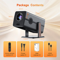 Projecteur intelligent WIFI HM103A, Android 13, 1080P, mini-projecteurs pour cinéma maison, camping et fêtes