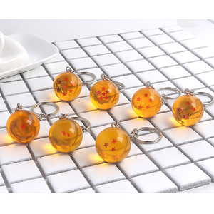 Móc khóa pha lê hóa trang quả bóng Anime Goku Super 1-7 Sao - Product Image 4