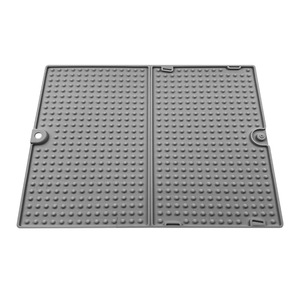 Foldable Silicone Countertop Drain <b>Mat</b> Non Slip Heat Insulating <b>Bar</b> <b>Mat</b> For Coffee Machine Party Use Solid Color - Product Image 3