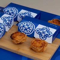 Boîte à tarte aux œufs kraft imprimée personnalisée Emballage alimentaire à emporter recyclé à impression offset