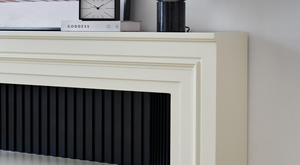 Meuble TV avec cheminée électrique moderne, en bois, avec thermostat réglable, télécommande, pour usage intérieur - Product Image 2