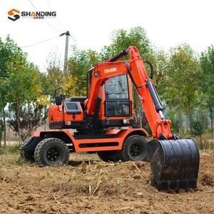 Excavadora de ruedas SHANDING de 9 toneladas y 48KW con motor YUCHAI, 4 ruedas, suministro directo de fábrica, en stock, ¡gran oferta! Fabricada en China. - Product Image 1
