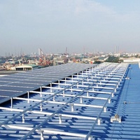 Structure de montage de toit trapézoïdale à fixation rapide pour panneaux solaires en aluminium, certifiée CE, durée de vie 25 ans, capacité de charge >1 kWp