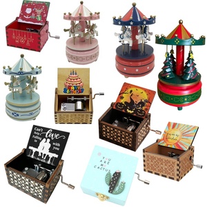 Gran oferta de caja de <span class=keywords><strong>música</strong></span> para regalos de cumpleaños San Valentín Halloween decoraciones navideñas artesanías musicales de madera clásicas Caja De <span class=keywords><strong>música</strong></span> - Product Image 1