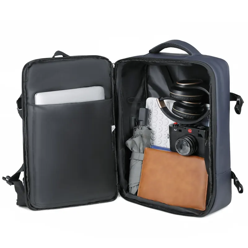 COQBV Unisex su geçirmez özel büyük seyahat sırt çantası genişletilebilir havayolu onaylı laptop sırt çantası kuru ıslak ayırma seyahat çantası