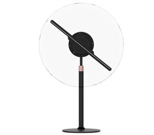 Mini LED Fan <strong>with</strong> <strong>3D</strong> Hologram <strong>Projector</strong> Rotating Animated Advertising Equipment Includes Frame Stand - Product Image 4