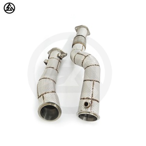 Siêu nhanh vận chuyển csz hiệu suất S58 downpipe cho BMW M2 G87 M3 G80 M4 g82 đua downpipe với lá chắn nhiệt miễn phí dòng chảy xả - Product Image 4