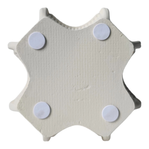 Vaso in Ceramica 3D Scultoreo con Dettagli Geometrici, Vaso Decorativo Moderno per Fiori da Soggiorno - Product Image 5