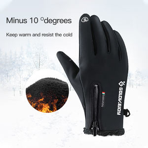 GOLOVEJOY DB03 <span class=keywords><strong>Guanti</strong></span> Invernali Personalizzabili da Esterno con Cerniera, Dita Intere, <span class=keywords><strong>Impermeabili</strong></span>, Touch Screen per <span class=keywords><strong>Moto</strong></span>, Ciclismo e Sci - Product Image 3