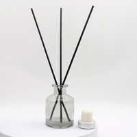 Bouteille diffuseur en verre vide personnalisable avec logo, sans BPA, écologique, avec bâtonnets en rotin naturel, pour éliminer les odeurs et parfumer la maison