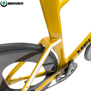 Cadre de vélo de piste en fibre de carbone 700c pour vélo à vitesse unique avec roues à 3 rayons, cadre <span class=keywords><strong>fixie</strong></span> en carbone pour vélo de piste - Product Image 3