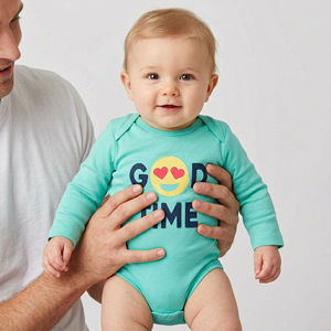 Compras en línea OEM/ODM Venta al por mayor Ropa para niños Infant Toddler Cotton Snap Button Rompers Baby Eco-friendly Fashion Romper - Product Image 3