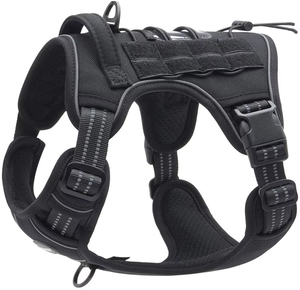 Harness Anjing untuk Anjing Besar Tanpa Tarik, Harness Hewan Peliharaan yang Dapat Disesuaikan, Reflektif, untuk Latihan Kerja, Kontrol Mudah - Product Image 1