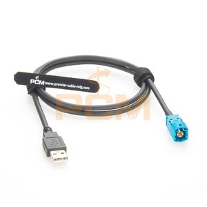 Cable de Datos Automotriz Blindado de 1 m, USB a HSD, Conector Macho de 4 Pines con Código Z para Cámara de Vehículo, Sistema de Infoentretenimiento, Transmisión de Datos - Product Image 6