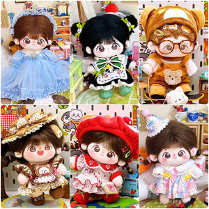 Nouvelle Collection : Ensemble Pyjama <span class=keywords><strong>et</strong></span> Tenue de Poupée en Coton Style Hanfu Ancien de 20 cm – Vêtements de Poupée de Dessin Animé pour Habillage - Product Image 4