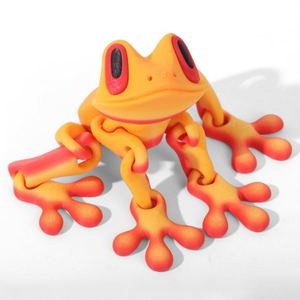 Vente en gros de grenouilles imprimées en 3D, modèles d'animaux en plastique magnétiques personnalisables, jouets tendance pour enfants, fournisseurs OEM - Product Image 5