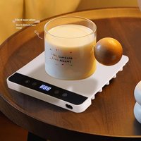 Chauffe-tasse électrique en silicone avec réglage de température, pour lait, thé, eau, sous-verre chauffant thermostatique, chauffe-boissons, chauffe-tasses à café