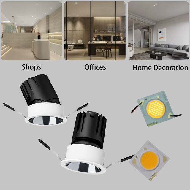 Dali Downlight Motion Sensor Ceiling Light Tunable Dimming Wifi Cob Downlight with Isolated Driver for Hotel Home Villa Lighting