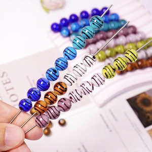 Thiết kế mới độc đáo lampwork kính màu lót Vòng handmade Loose hạt phù hợp cho hầu hết các vòng đeo tay quyến rũ lớn - Product Image 4