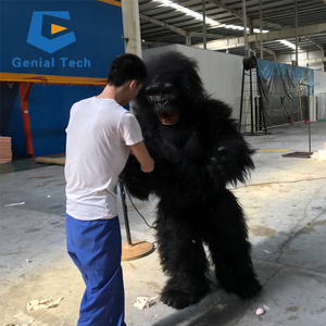 Costume de chimpanzé à fourrure en peluche Costume de fourrure de gorille animal de <span class=keywords><strong>carnaval</strong></span> adulte - Product Image 5