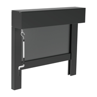 Store horizontal électrique automatique en métal pour intérieur/extérieur avec occultation et protection de la vie privée, design moderne pour mariage
