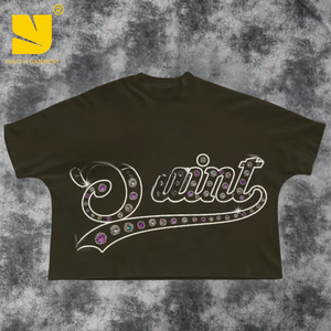 T-shirt da uomo di grandi dimensioni con serigrafia superiore in misto cotone per abbigliamento sportivo e Casual - Product Image 1