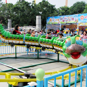 Juegos Infantiles para Exteriores, Atracciones, Tren de Frutas con Rieles, Montaña Rusa de Orugas con Ruedas en Venta - Product Image 1