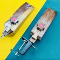 Modèle sur mesure; Pince de couture en cuir professionnelle Étau de couture en bois pour pince de bureau réglable en cuir fait main