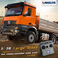Kabolite K5701 1:14th Métal 4X4 RC Camion à benne basculante 2.4G Rc Ingénierie Dumper Basculement Seau Camion