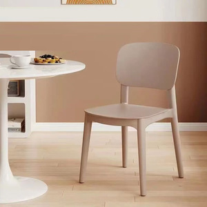 Commercial restaurant thick plastic dining chairs modern and simple home-style <b>backrest</b> chairs comfortable <b>backrest</b> chairs for - Product Image 2