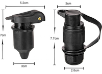 Connecteur de remorque 3 broches 3Pin connecteur de remorque 12V 3Way adaptateur de remorque 12v pour Caravan Boat Bicycle Carrier