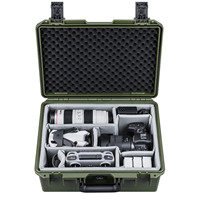 Échantillon gratuit Fabricant de étuis personnalisés Étui de transport étanche antichoc en EVA avec mousse 7 batteries et cordon RC