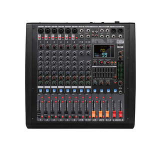 Mezclador amplificador de audio profesional GS10 de 10 canales y 500w con MP3 y Bluetooth para escenarios familiares y transmisiones en vivo - Product Image 1