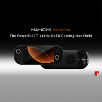Konsol Game MangMi Pocket Max TMR Joystick Hall-Effect Trigger Layar Sentuh AMOLED 7 Inci 1080P 8000mAh Konsol Game Genggam