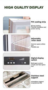 Comptoir de pizza Congélateur Réfrigération commerciale <span class=keywords><strong>Table</strong></span> de préparation de réfrigérateur à pizza Plateau en verre Réfrigérateur <span class=keywords><strong>Table</strong></span> de préparation de pizza en <span class=keywords><strong>marbre</strong></span> - Product Image 6