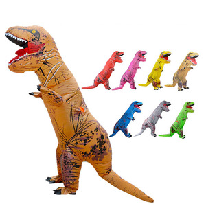 Cosplay khủng long cưỡi đi bộ trang phục Inflatable phù hợp với phổ biến nóng bán Halloween Polyester unisex động vật linh vật 2-7 ngày - Product Image 1