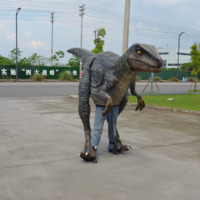 Costumes de dinosaures animatroniques personnalisés, modèles de dinosaures, dinosaures aux yeux rouges, costume de dinosaure électrique animatronique, Velociraptor