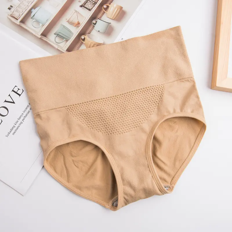 3d Honeycomb Warm Butt Lift Panties Underwear Stalls Abdomen Shape Briefs Women High Waist Seamless Briefs