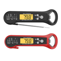 Termometer Daging Digital Layar Sentuh Lipat Tahan Air IP67 SUS304 SUS316
