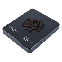 Balance à café avec minuteur 3 kg 0,1 g, haute précision, numérique, pour expresso, pour infusion, matcha, cuisine, pâtisserie, rechargeable