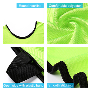 Gilet d'entraînement de football personnalisable maillots d'entraînement numérotés dossards pour jeunes adultes dossards à logo personnalisé bon marché pour les sports d'équipe - Product Image 6