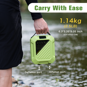 Bomba de Aire Inteligente Recargable de Doble Etapa con Apagado Automático para Tablas de Paddle <span class=keywords><strong>Surf</strong></span>, Kitesurf, Tiendas de Campaña y Colchones Inflables - Product Image 3