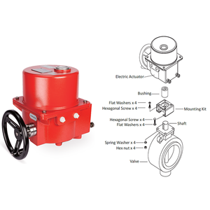 Válvulas de Bola DN300-DN400 Clase F con Cubierta de Nylon y Aluminio, Aislamiento, Base de Control OEM, Modelo Estándar - Product Image 6