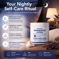 Crème apaisante à la lavande à absorption rapide pour le sommeil doux, crème au beurre de magnésium pour les pieds, les mains, les genoux