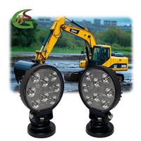 ECE R-10 Phare de travail LED super lumineux 40W 4 pouces à faisceau longue portée, étanche IP67, en aluminium, pour camion/tracteur/bateau/remorque