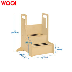 WOQI Asistente <span class=keywords><strong>de</strong></span> cocina <span class=keywords><strong>de</strong></span> torre para niños pequeños hecho a medida, taburete <span class=keywords><strong>de</strong></span> cocina perfecto, torre <span class=keywords><strong>de</strong></span> madera para niños pequeños - Product Image 2