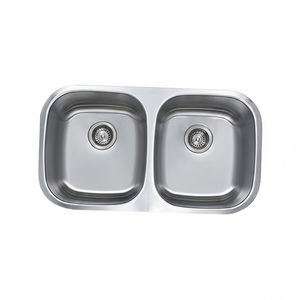 [BAEKJO] EUROPEAN BD820 Durable 1.2T Kitchen Sink Featuring Deep Drawn Double Bowl and Hygienic <b>Smooth</b> Walls - Product Image 2