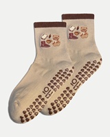 Chaussettes de yoga antidérapantes, chaussettes de Pilates antidérapantes, logo personnalisé, dentelle respirante pour femmes, Medias